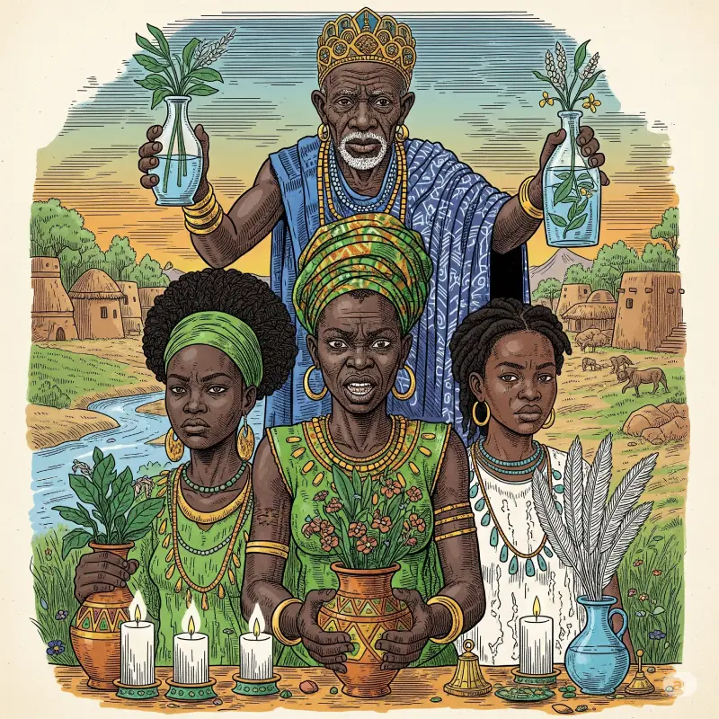 Patakie-de-Oyekun-Peleka-Nacio-el-Espiritu Oyekun Okana ilustración pataki Nació el espíritu