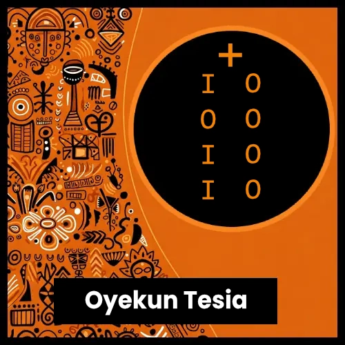 Ilustración del signo Oyekun Tesia